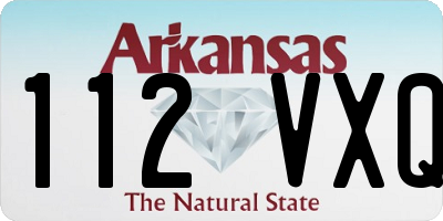 AR license plate 112VXQ