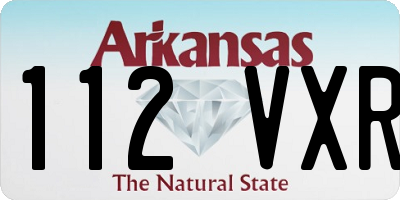 AR license plate 112VXR