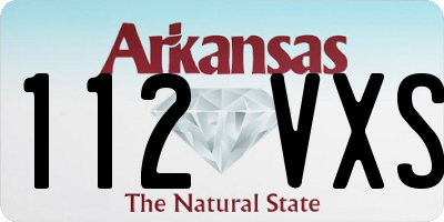 AR license plate 112VXS