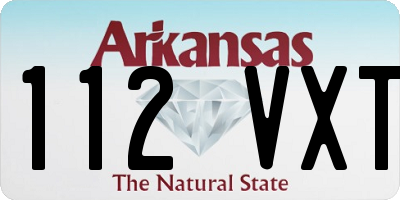 AR license plate 112VXT