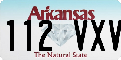AR license plate 112VXV