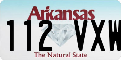 AR license plate 112VXW