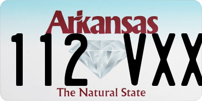 AR license plate 112VXX