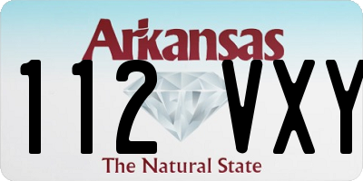 AR license plate 112VXY