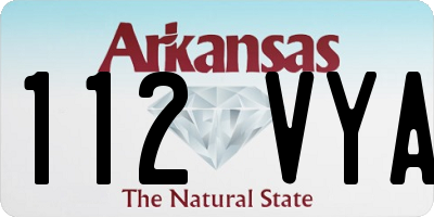 AR license plate 112VYA