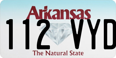 AR license plate 112VYD