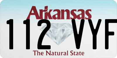 AR license plate 112VYF