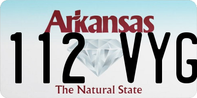 AR license plate 112VYG