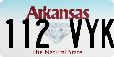 AR license plate 112VYK