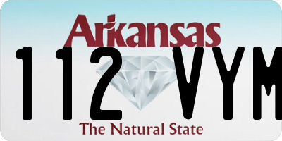 AR license plate 112VYM
