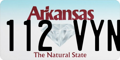 AR license plate 112VYN