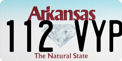 AR license plate 112VYP