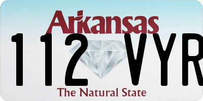 AR license plate 112VYR