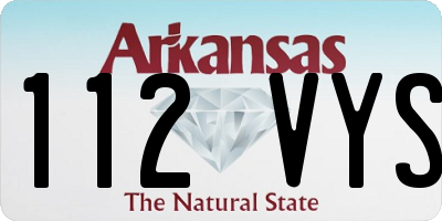 AR license plate 112VYS