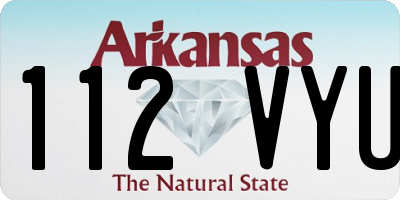 AR license plate 112VYU