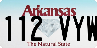 AR license plate 112VYW