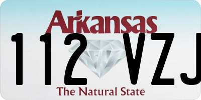 AR license plate 112VZJ