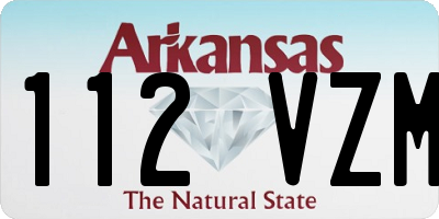 AR license plate 112VZM