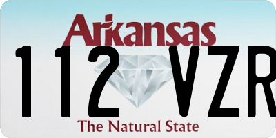 AR license plate 112VZR