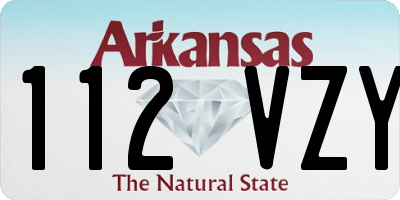 AR license plate 112VZY