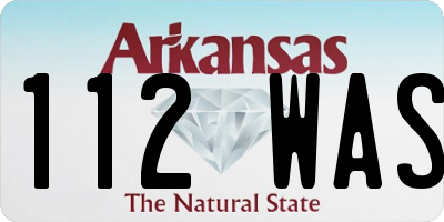 AR license plate 112WAS