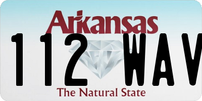 AR license plate 112WAV