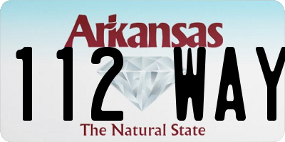 AR license plate 112WAY