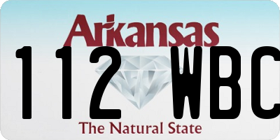 AR license plate 112WBC