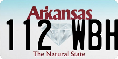 AR license plate 112WBH