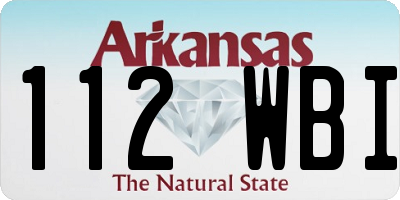 AR license plate 112WBI