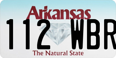 AR license plate 112WBR