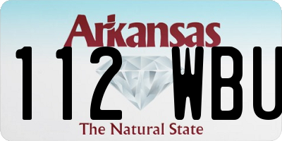 AR license plate 112WBU