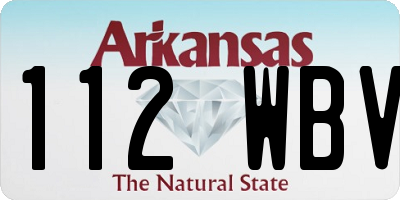 AR license plate 112WBV