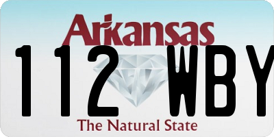 AR license plate 112WBY