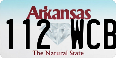 AR license plate 112WCB