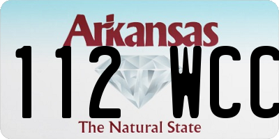 AR license plate 112WCC