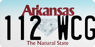 AR license plate 112WCG