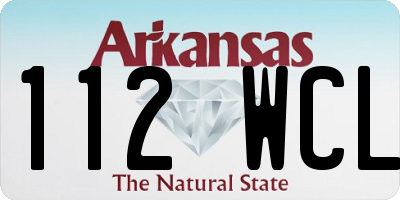 AR license plate 112WCL