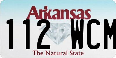 AR license plate 112WCM