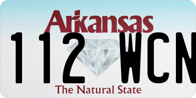 AR license plate 112WCN