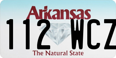 AR license plate 112WCZ
