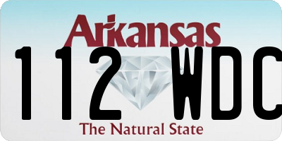 AR license plate 112WDC