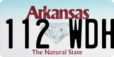 AR license plate 112WDH