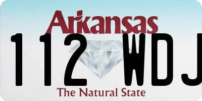AR license plate 112WDJ