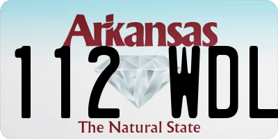 AR license plate 112WDL