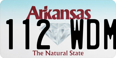 AR license plate 112WDM