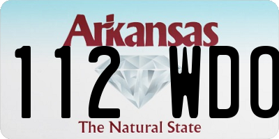 AR license plate 112WDO