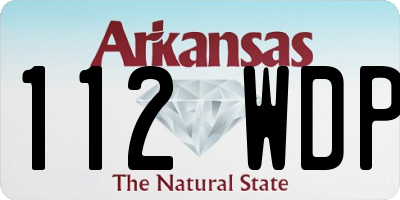 AR license plate 112WDP