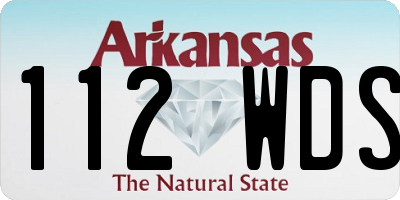 AR license plate 112WDS
