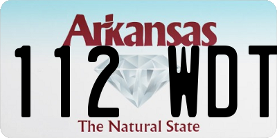 AR license plate 112WDT